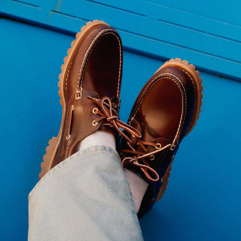 Timberland 3eye USA 製　ブラックソール スリーアイ(3eye) ビブラム ソール ミュール メンズ ｜【Timberland