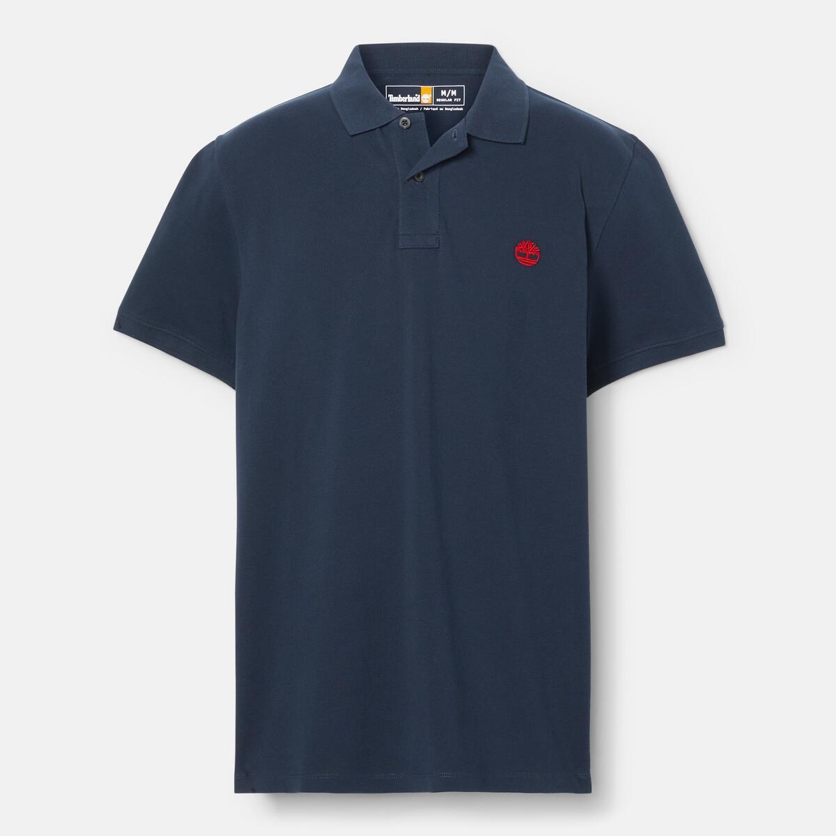 Timberland / ポロシャツ/L/コットン/ORN 半袖 チェスト ロゴ ポロシャツ メンズ ｜【Timberland公式通販