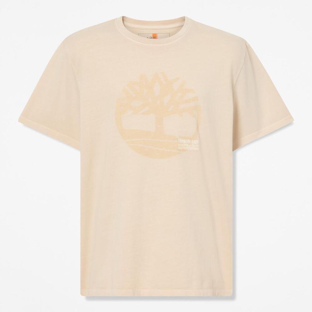 ガーメント ダイ ロゴ グラフィック 半袖 Tシャツ メンズ