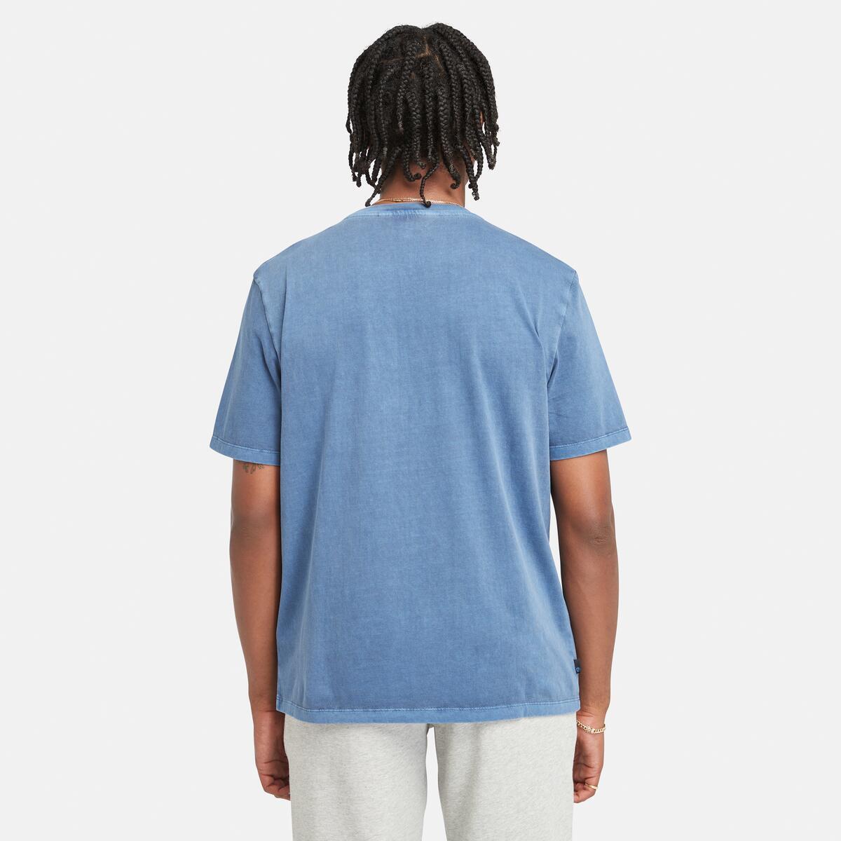 半袖 ガーメント ダイ ロゴ グラフィック Tシャツ メンズ