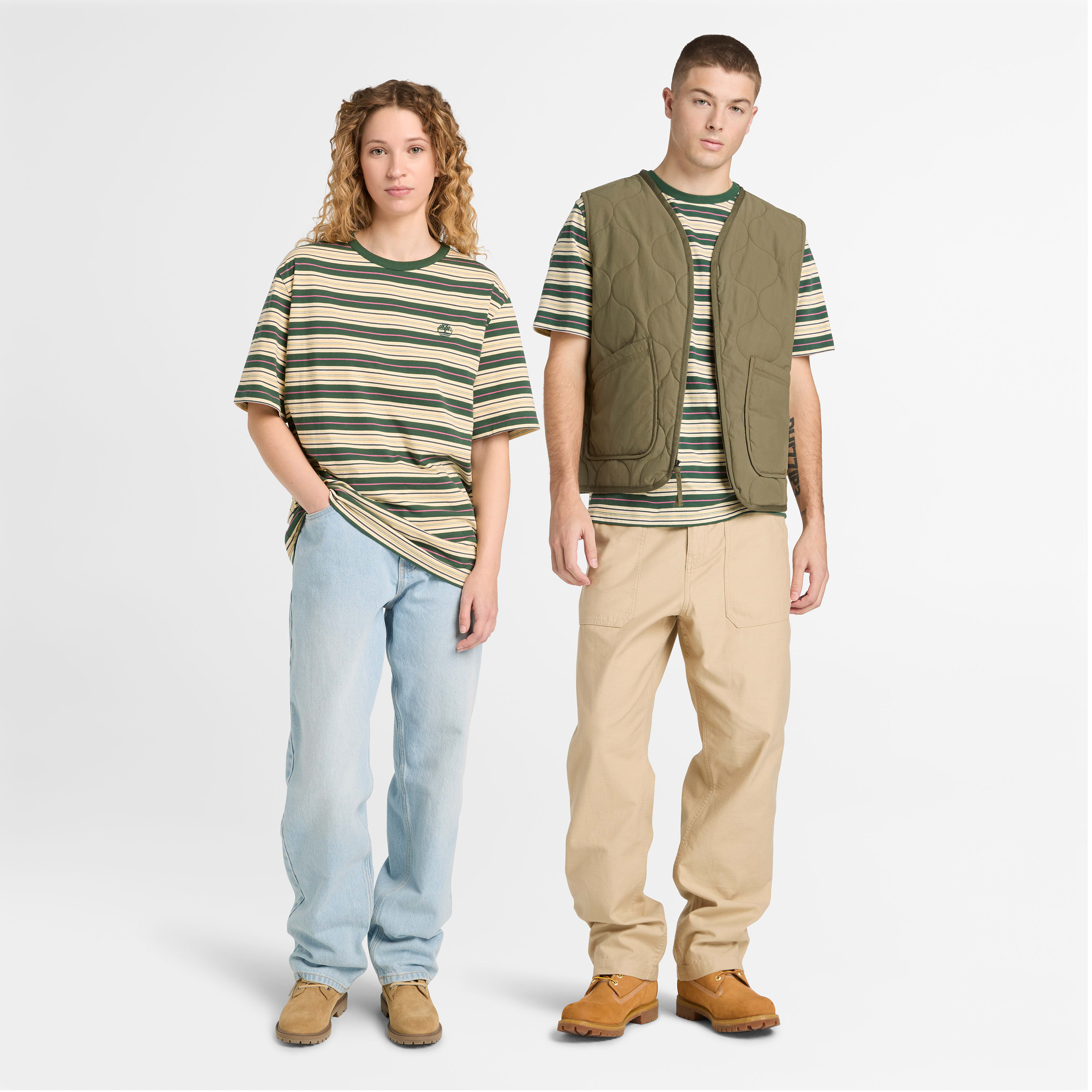ストライプ 半袖 Tシャツ ユニセックス ｜【Timberland公式通販
