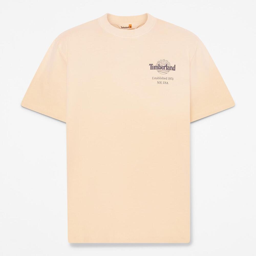バック ツリーロゴ グラフィック 半袖 Tシャツ メンズ