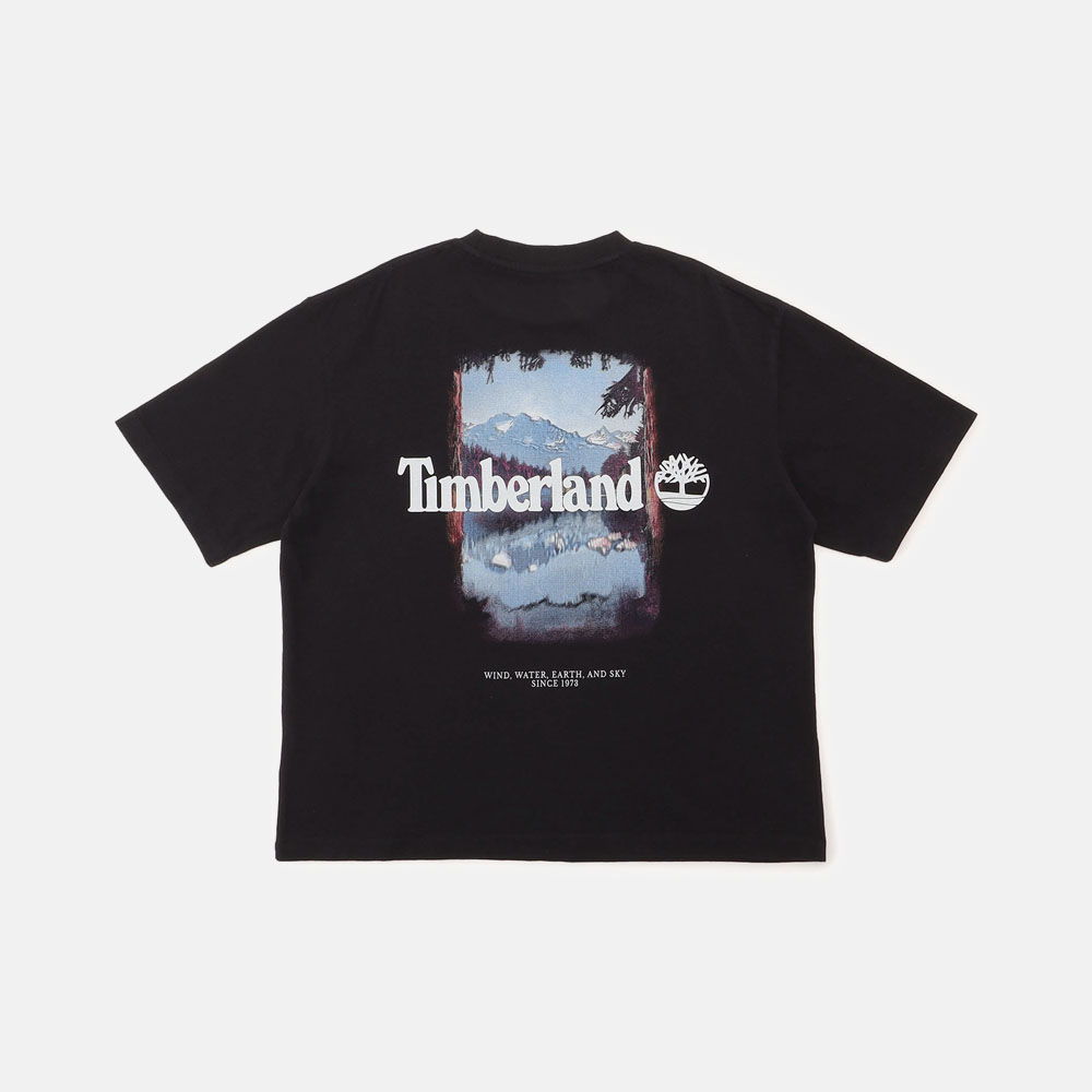 アウトドア フォト バック グラフィック 半袖 Tシャツ ユニセックス