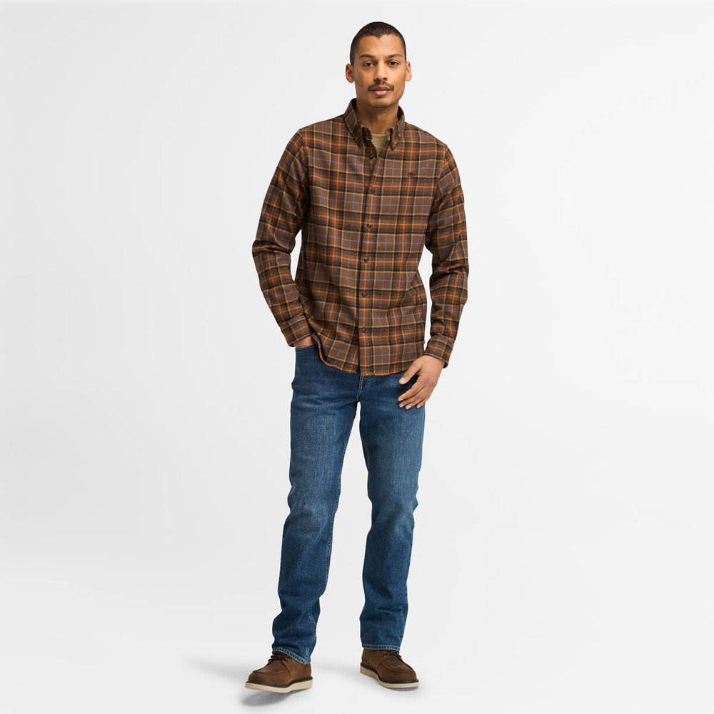 ミッドウェイト フランネル プレイド シャツ メンズ ｜【Timberland