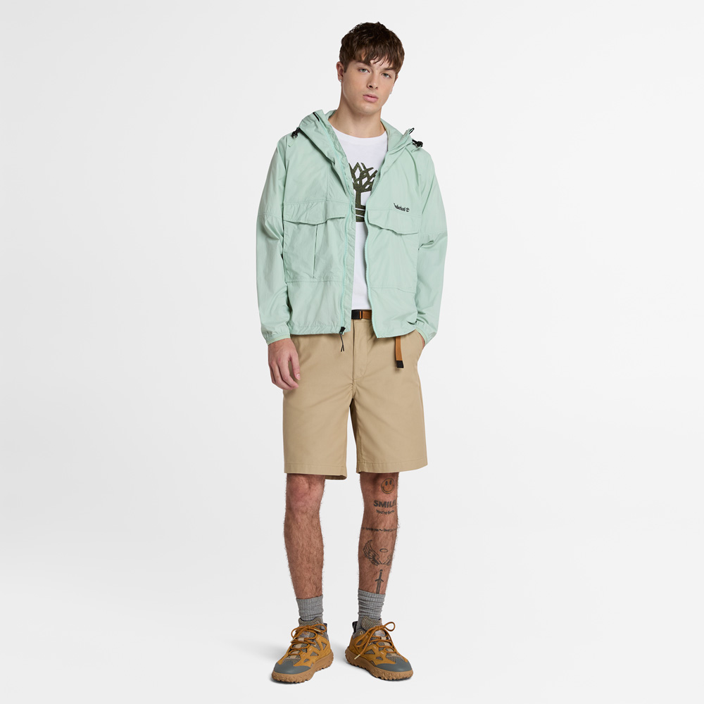 ウィンドプルーフ アンチUV DWR フード ジャケット メンズ