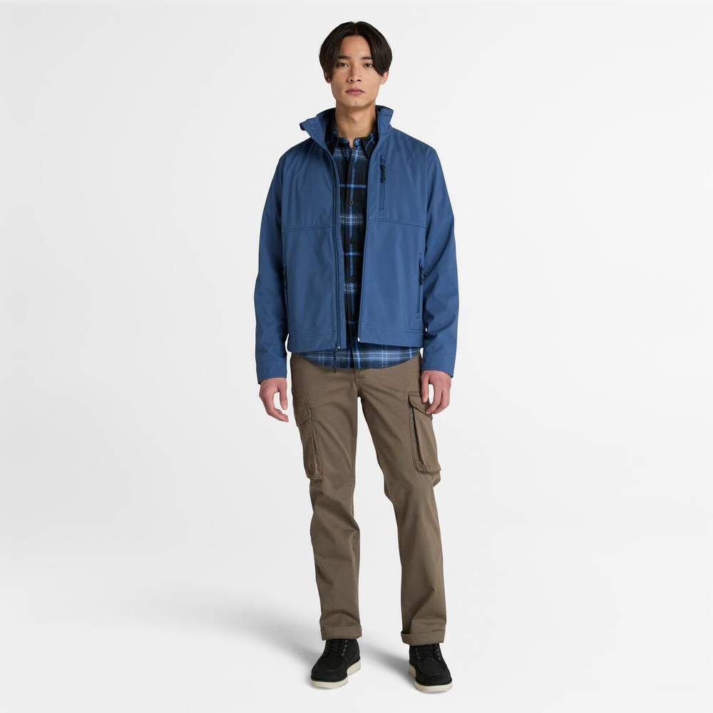 ウィンドプルーフ フルジップ ソフトシェル ジャケット メンズ