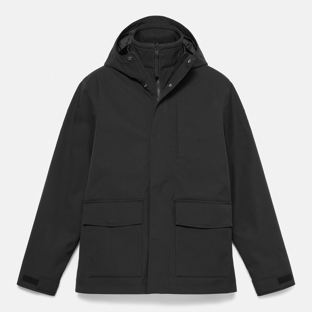 ウォーター レジスタント 3-in-1 フード ジャケット メンズ