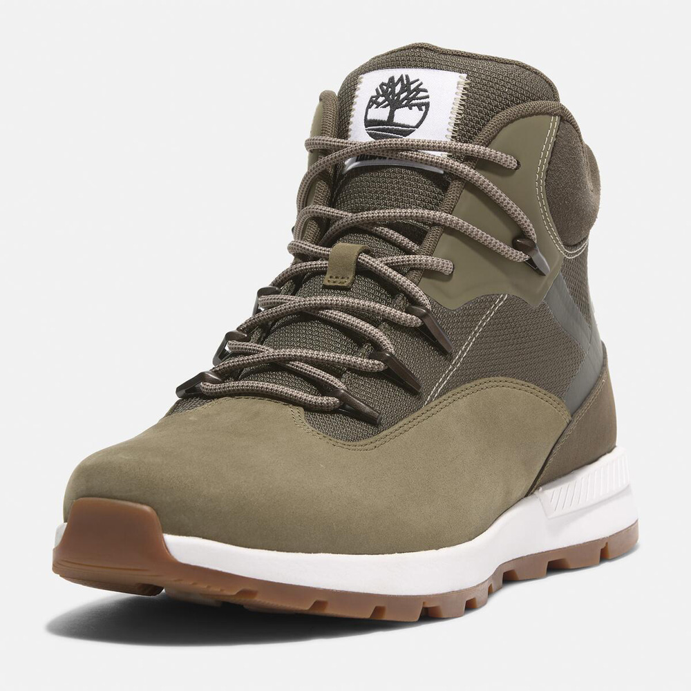 トレッカー ミッド レースアップ スニーカー メンズ