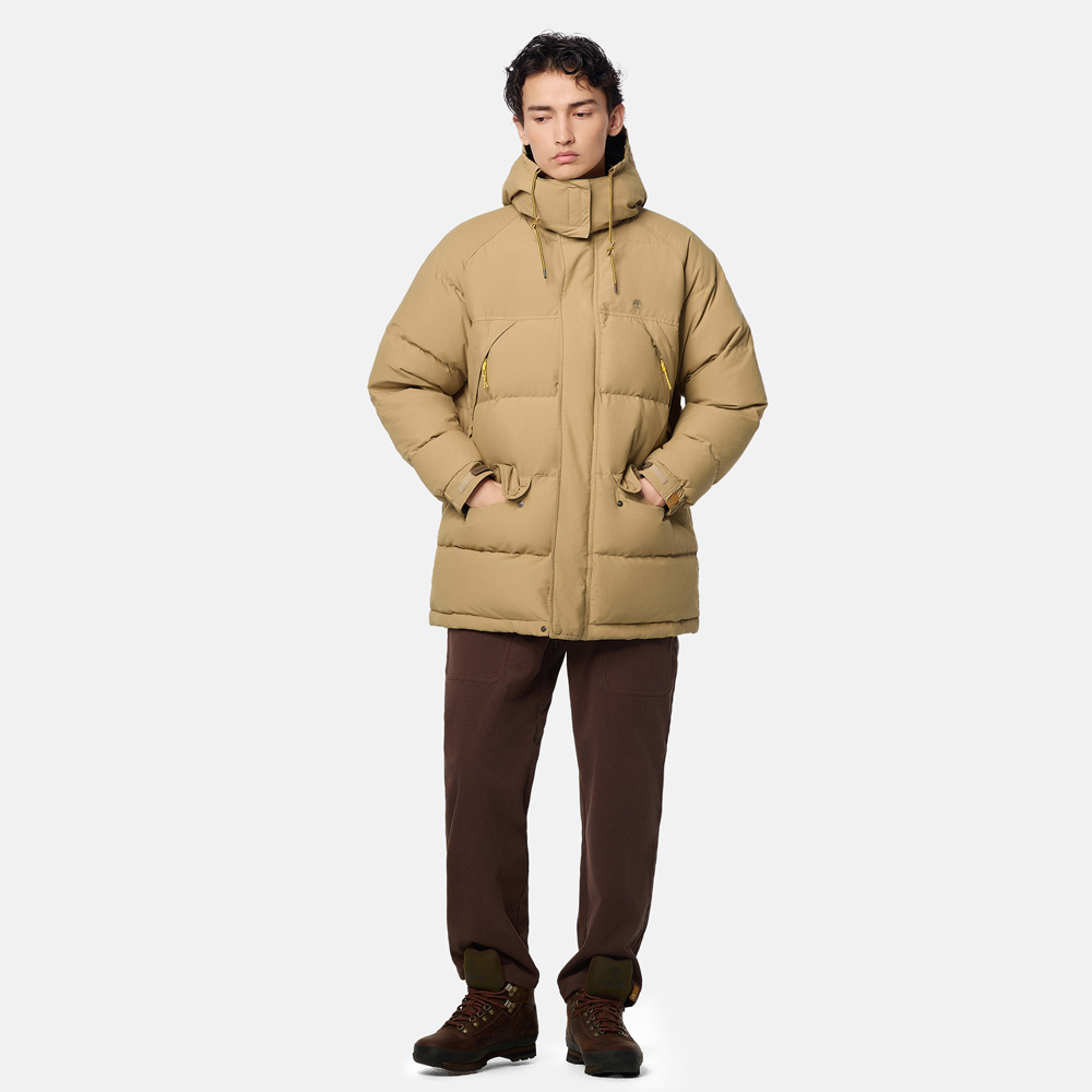 【美品】ティンバーランドPERFORMANCEダウンジャケット　肉厚　ネイビーM 00s Timberland DRYLOFT Down Jacket 紺黒 L相当