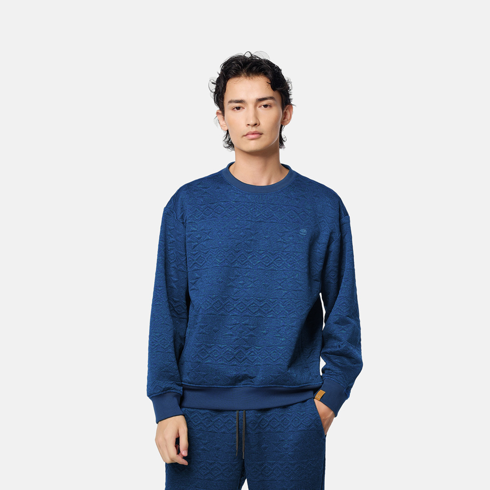 TOKYO DESIGN COLLECTIVE】 ジャカード クルーネック スウェット