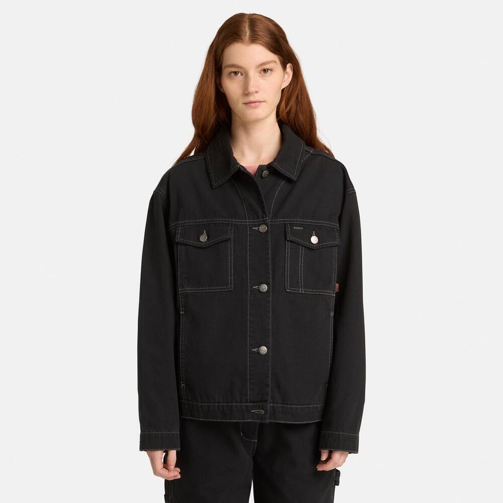 キャンバス トラッカー ジャケット レディース