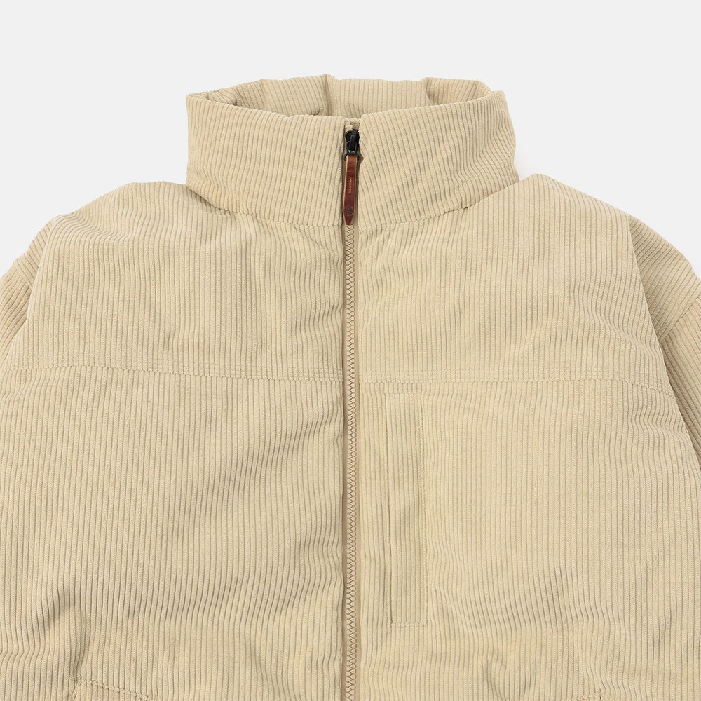 グースアイ ウォータープルーフ ダウン コーデュロイ ジャケット