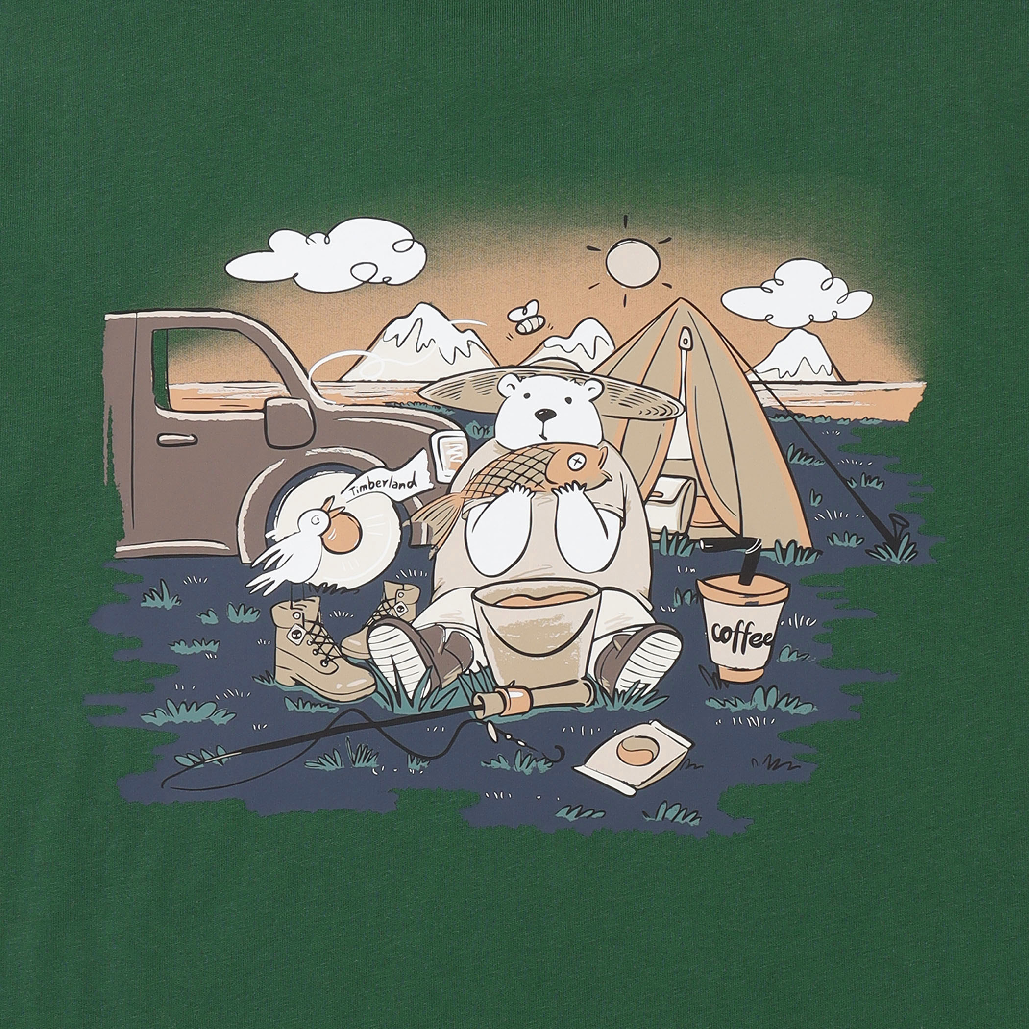 WEB限定】ベア フィッシュ グラフィック Tシャツ ユニセックス 