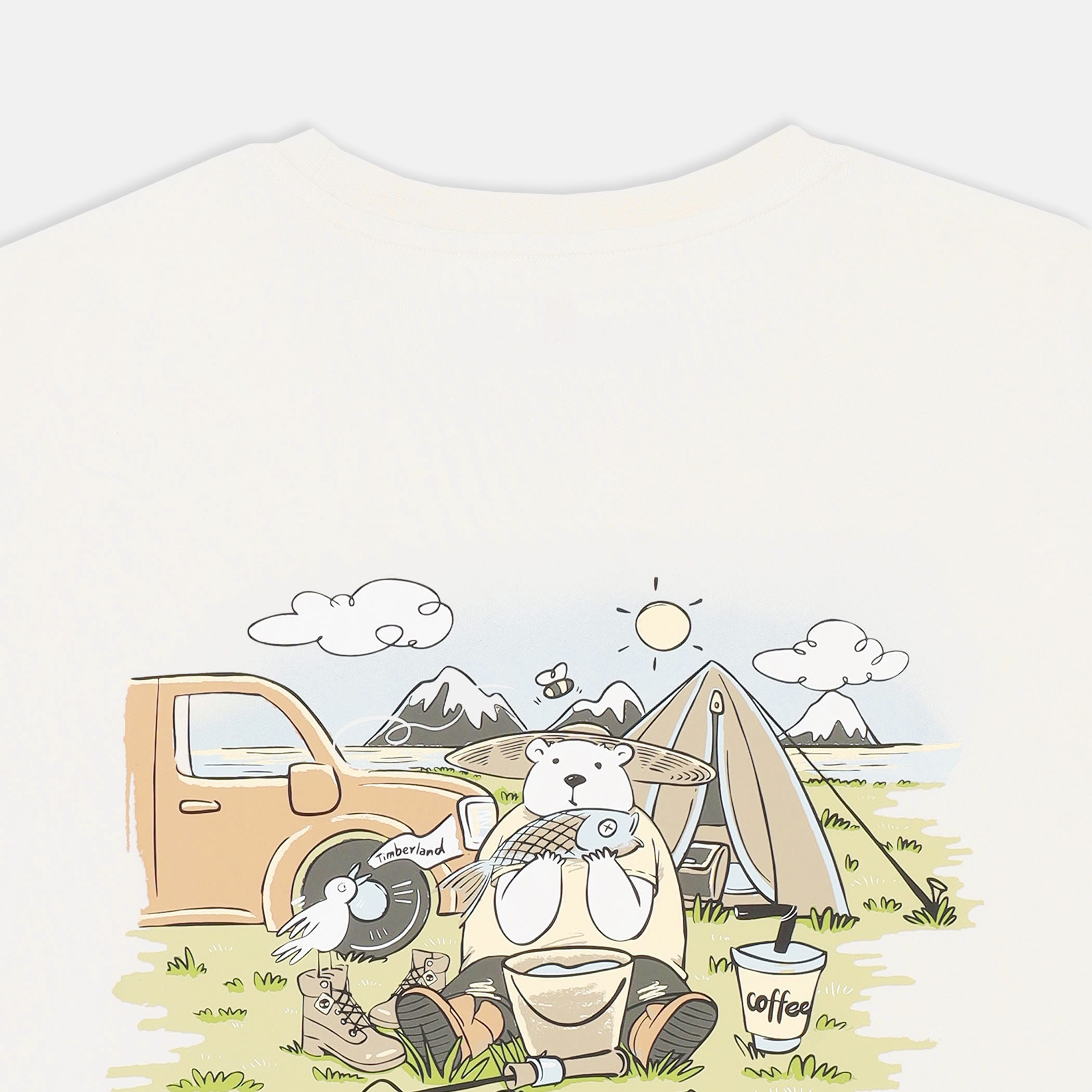 WEB限定】ベア フィッシュ グラフィック Tシャツ ユニセックス 