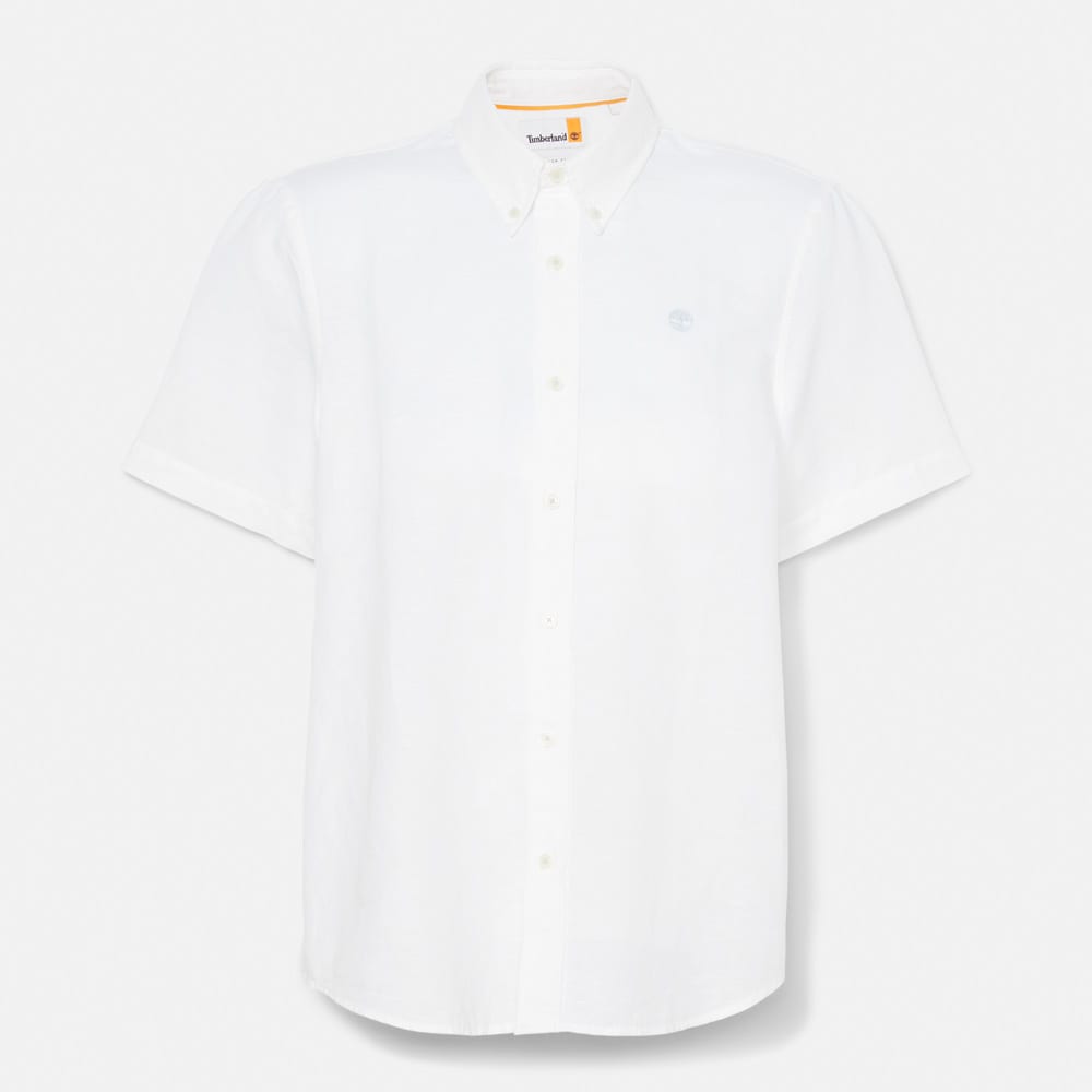 半袖 ラベル コットン リネン シャツ メンズ image number 3