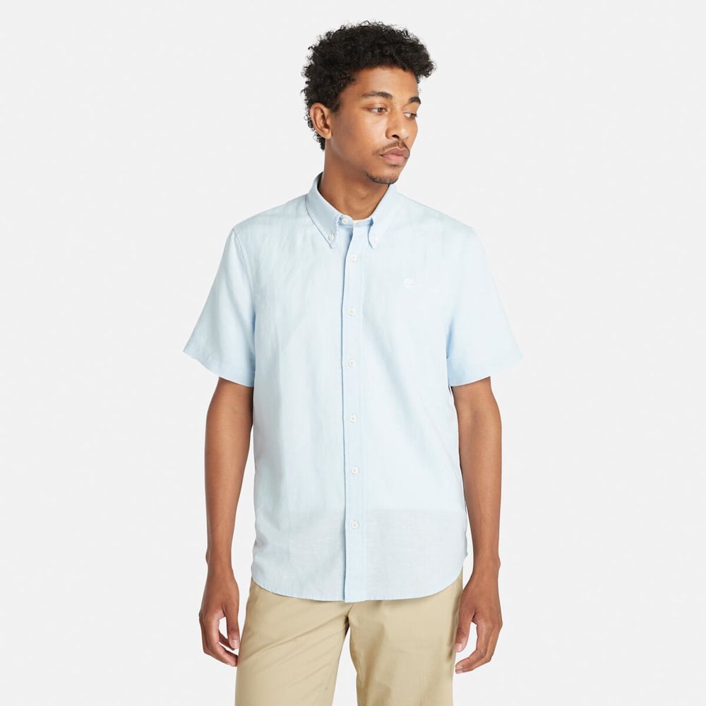 半袖 ラベル コットン リネン シャツ メンズ ｜【Timberland公式通販