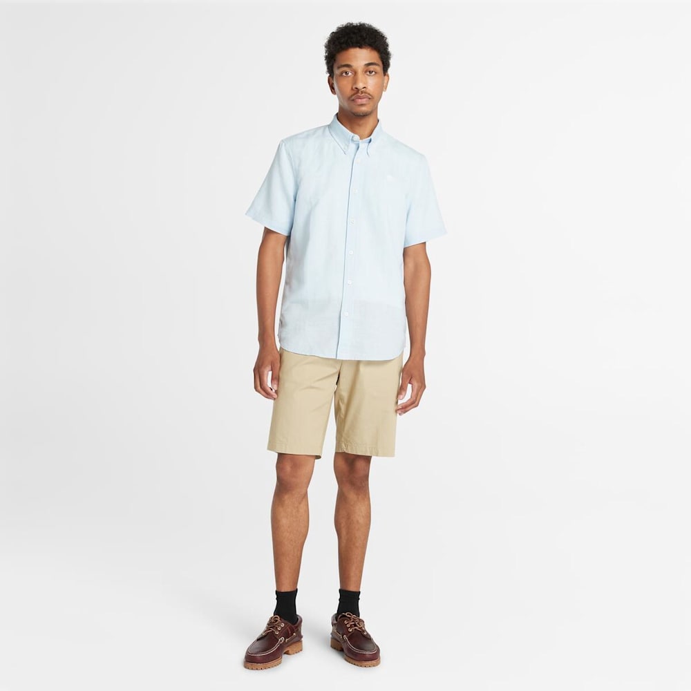 半袖 ラベル コットン リネン シャツ メンズ ｜【Timberland公式通販