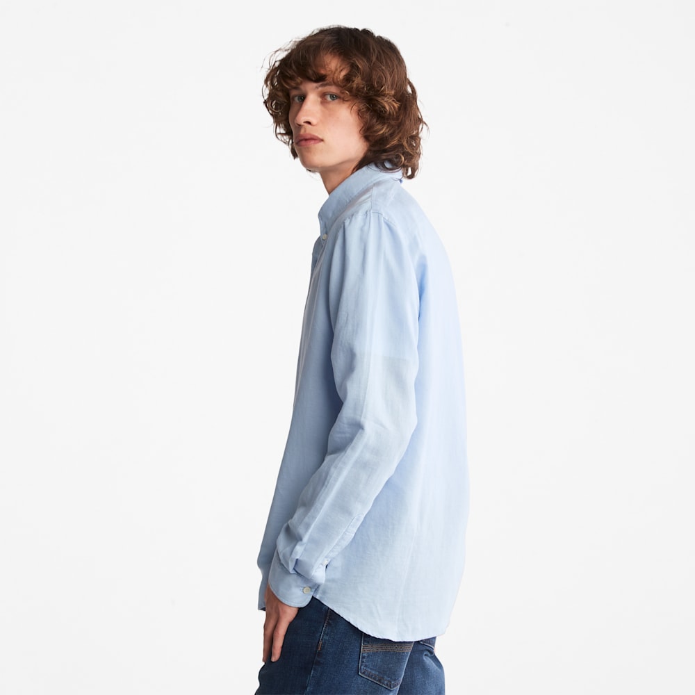 長袖 ラベル コットン リネン シャツ メンズ ｜【Timberland公式通販