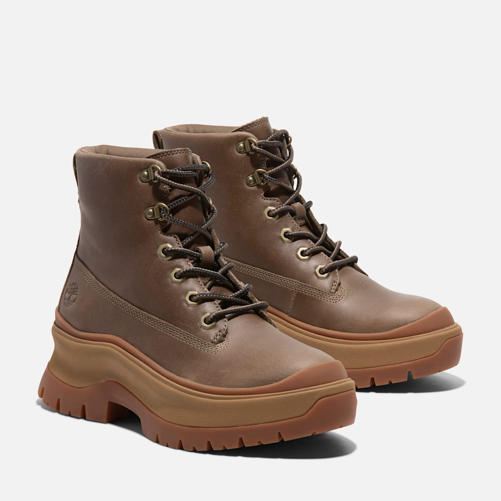 ロキシー レーン ミッド レースアップ ブーツ レディース image number 3