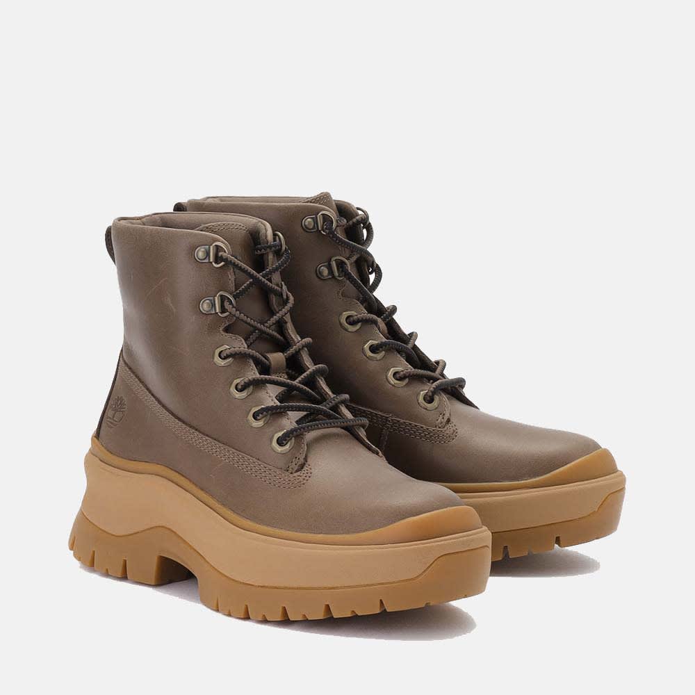 Timberland ティンバーランド タンカラー レースアップロングブーツ ロキシー レーン ミッド レースアップ ブーツ レディース