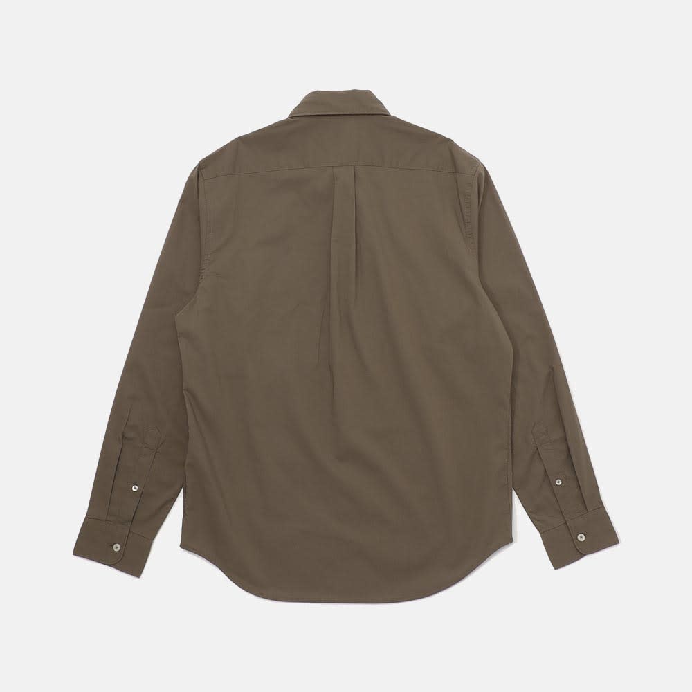 長袖 ストレッチ ポプリン シャツ メンズ image number 1