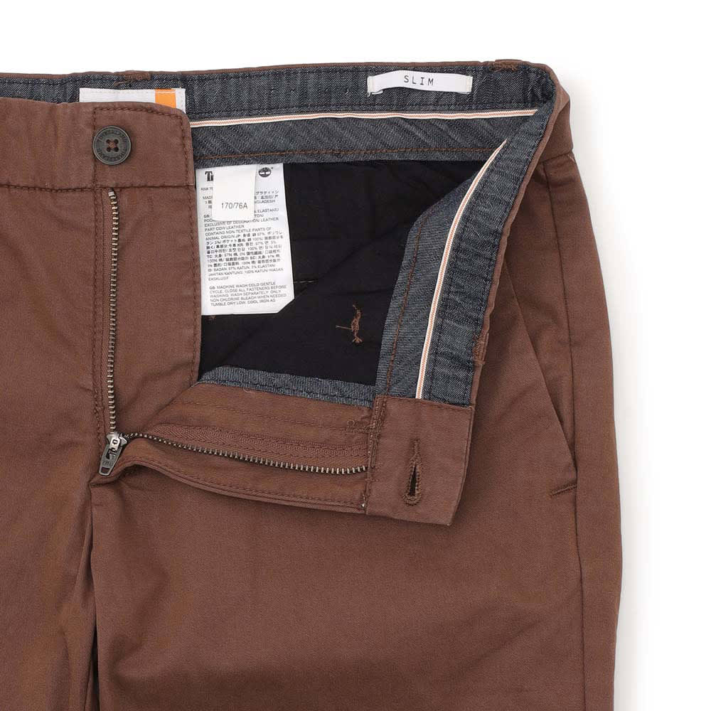 ツイル チノ スリム パンツ メンズ image number 3