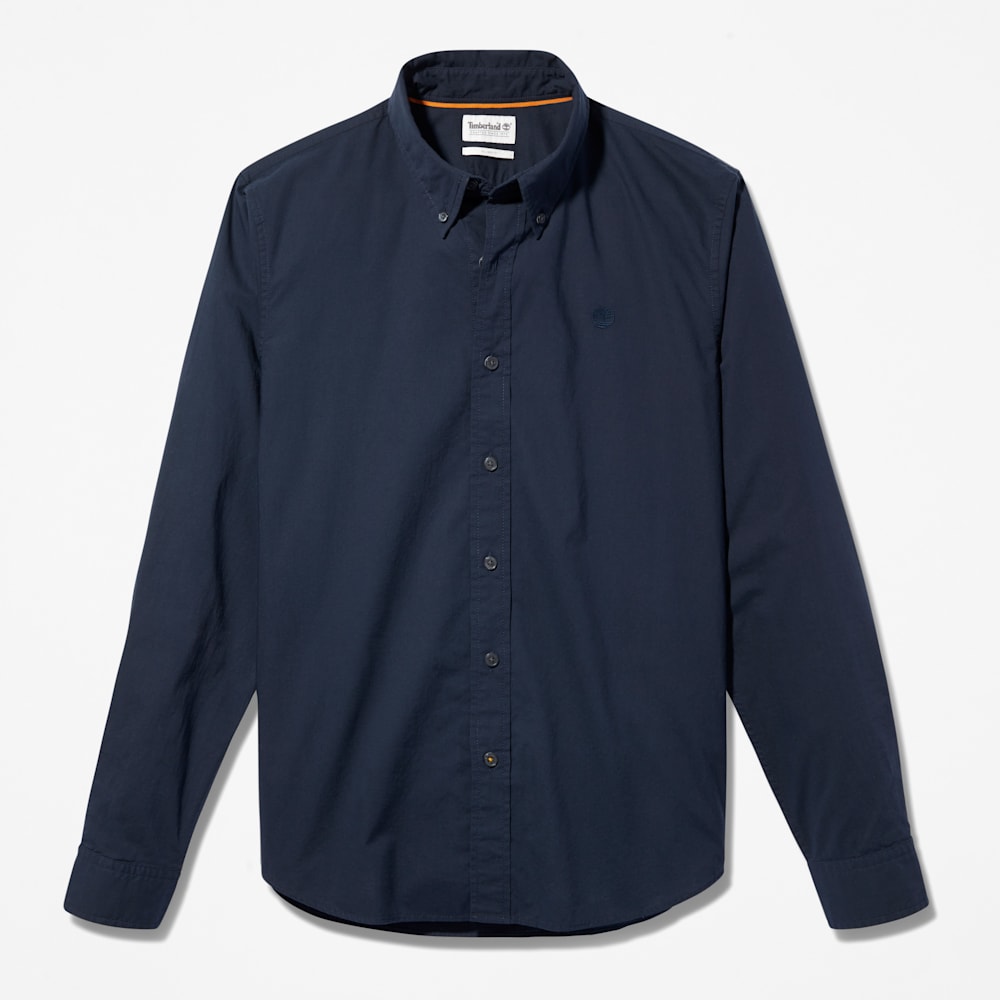 長袖 ウォッシュド ポプリン シャツ メンズ image number 5