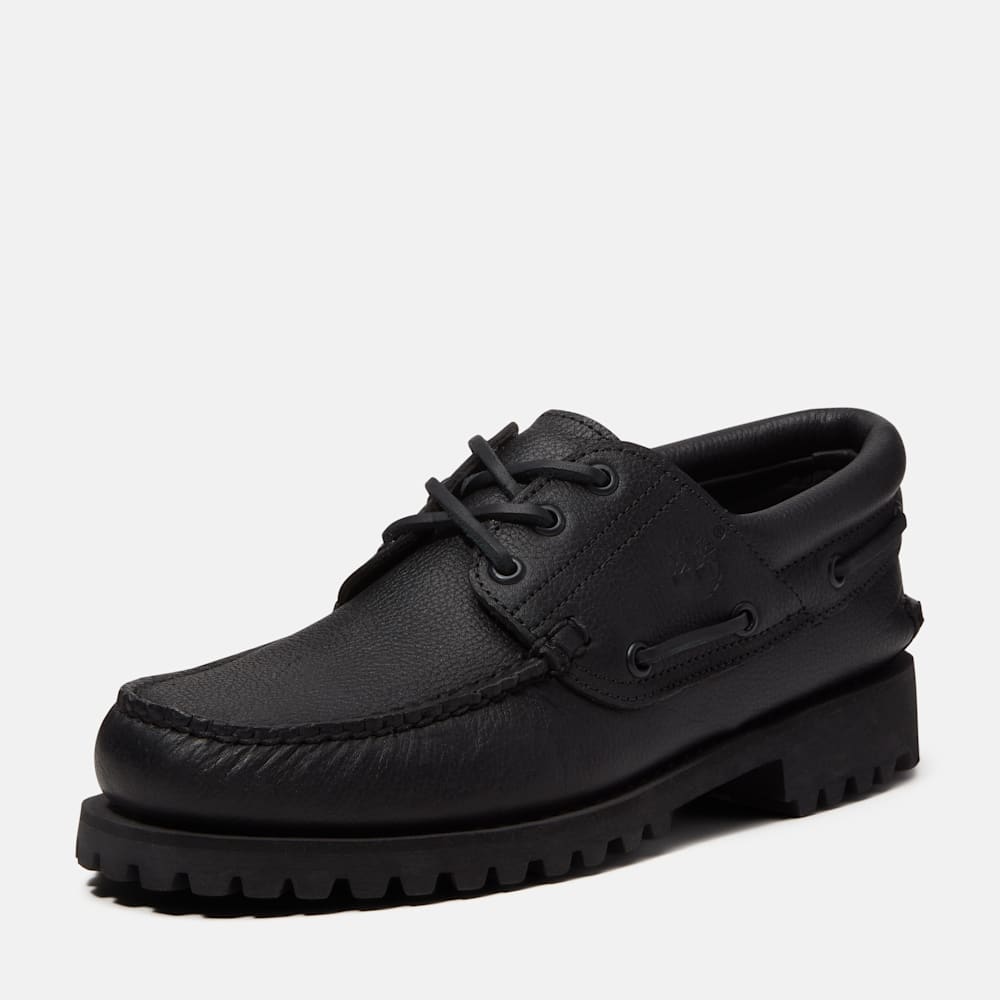 ✨激レア✨ 【Timberland】 ティンバーランド 3eye スリーアイ 黒 スリーアイ(3eye) ラグ ハンドソーン ボート シューズ メンズ