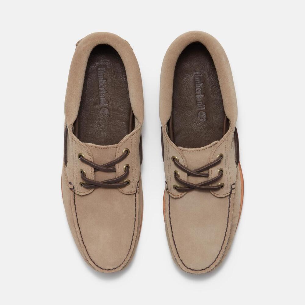 3アイ(3eye) ラグ ハンドソーン ボート シューズ メンズ image number 3