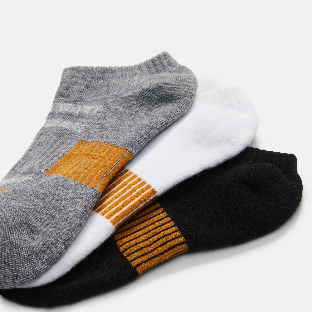 3ペア ニューマーケット ビレッジ ハーフクッション ノーショウ ソックス メンズ image number 1