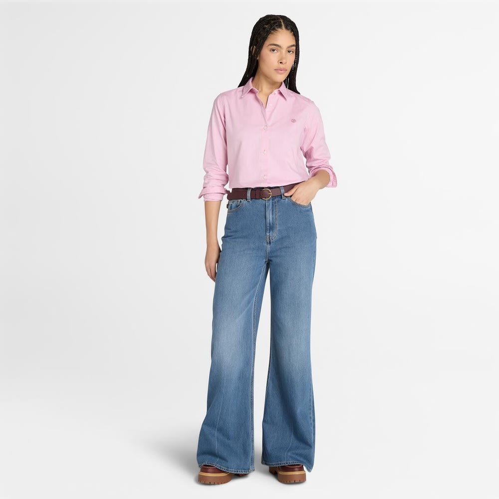 長袖 オックスフォード シャツ レディース image number 1