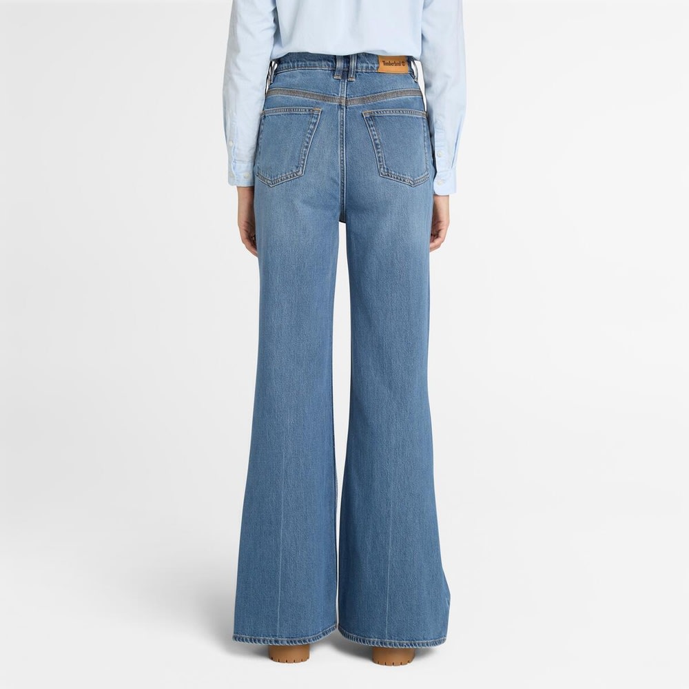 デニム フレア パンツ レディース image number 3