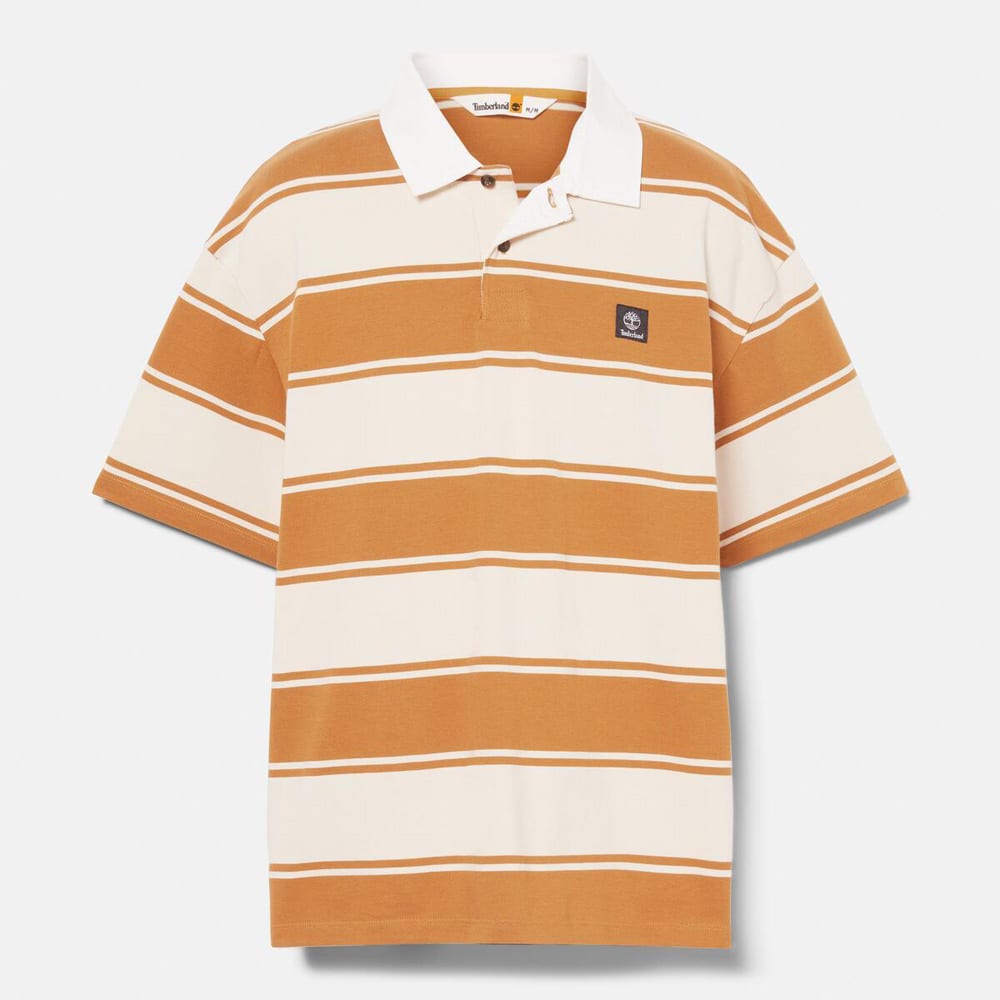 半袖 ストライプ ラグビー ポロシャツ メンズ image number 4