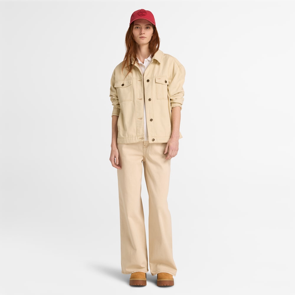 デニム ワイド レッグ パンツ レディース image number 2