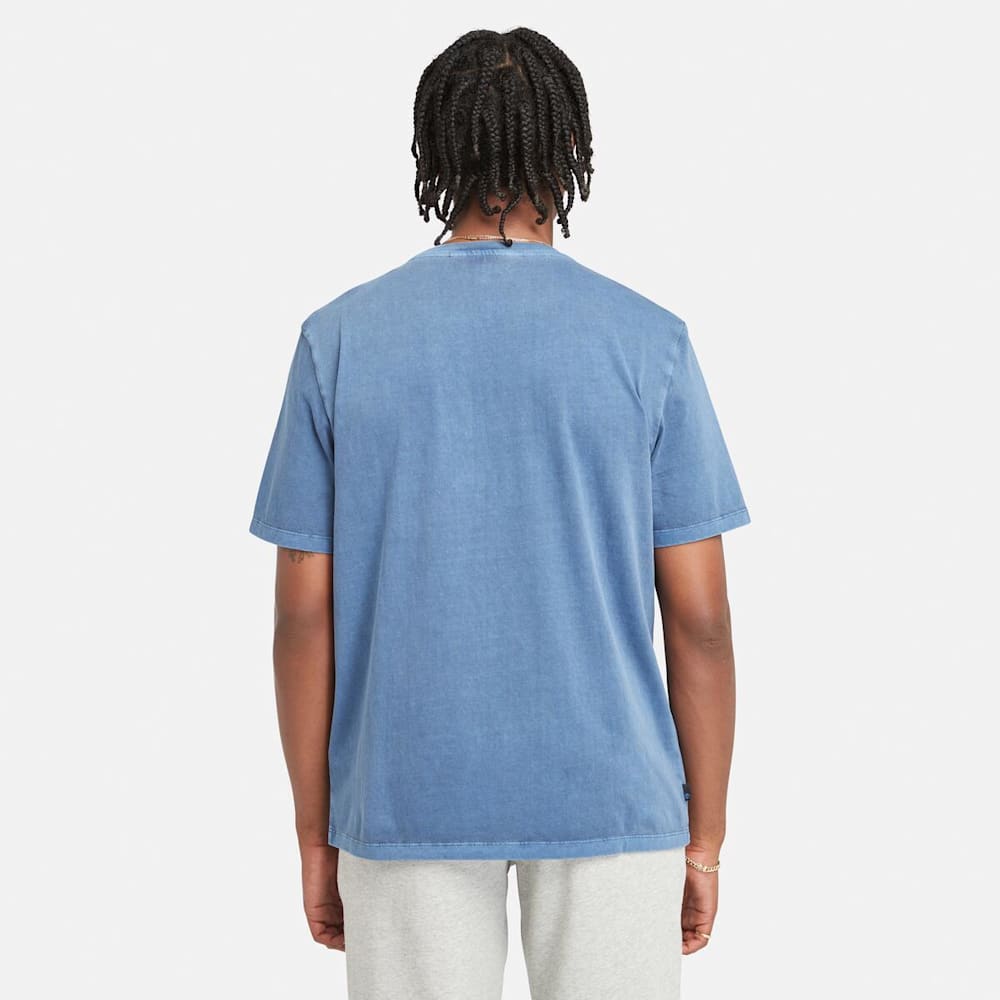 半袖 ガーメント ダイ ロゴ グラフィック Tシャツ メンズ