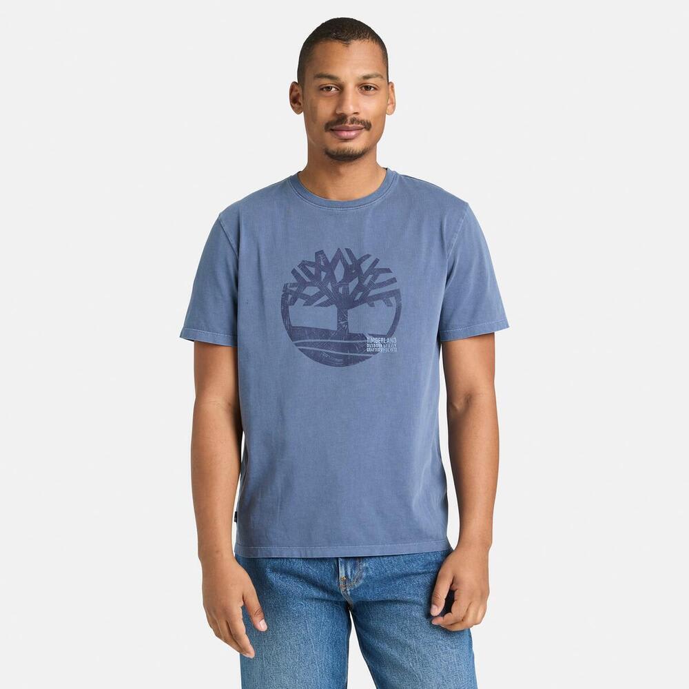 ガーメント ダイ ロゴ グラフィック 半袖 Tシャツ メンズ image number 1