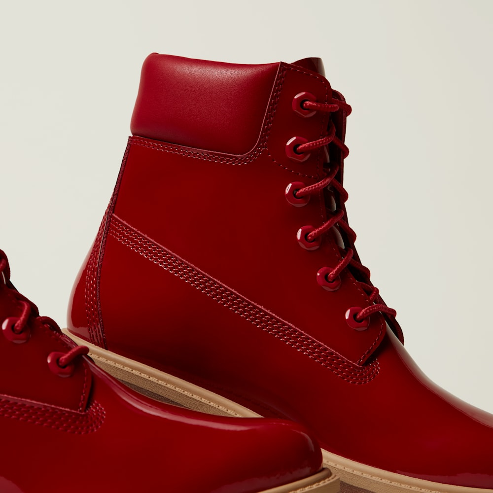 パテント レザー プレミアム 6インチ ウォータープルーフ ブーツ レディース image number 13