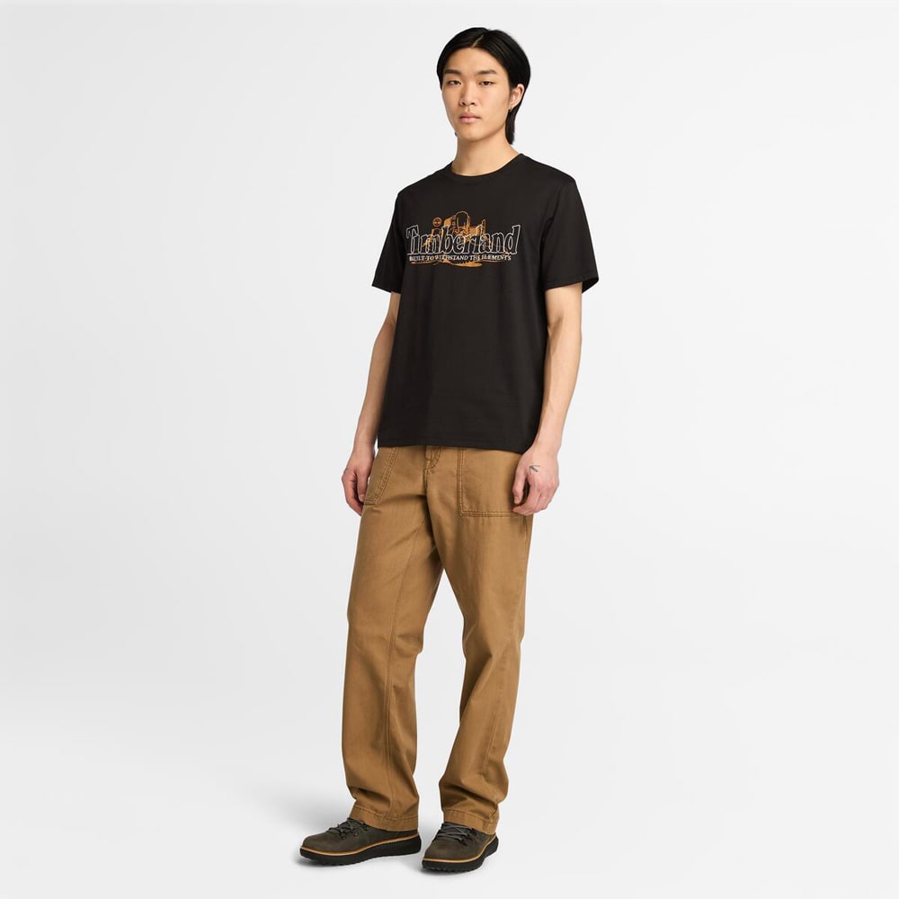 半袖 フロント グラフィック Tシャツ メンズ image number 1