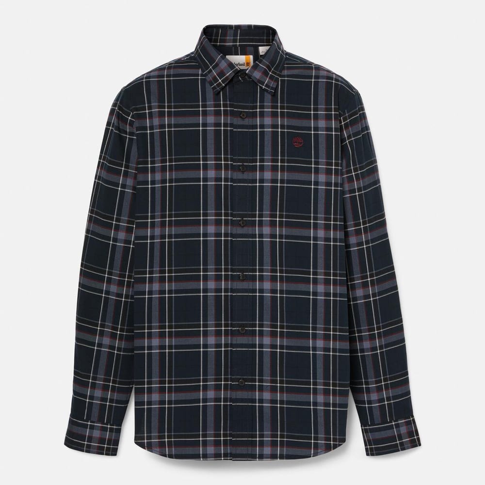 ブラッシュド ツイル チェック シャツ メンズ image number 3