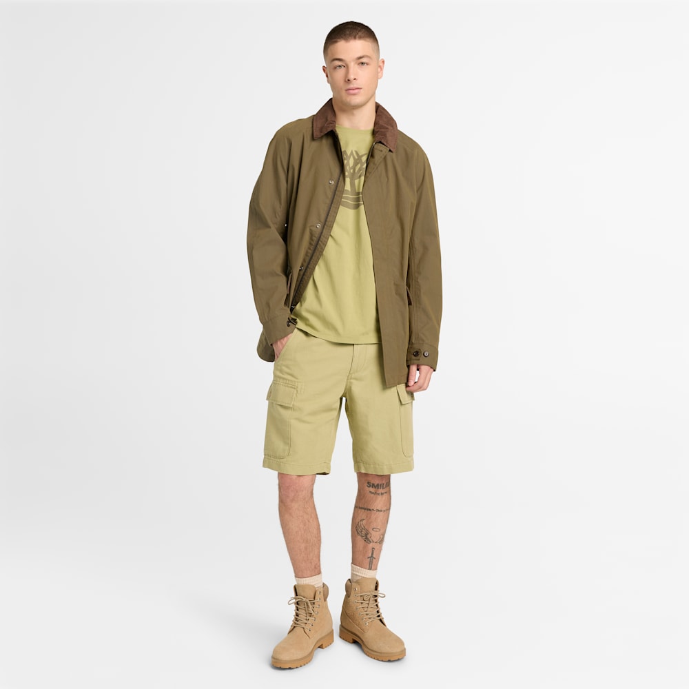 コットンリネン カーゴ ショーツ メンズ image number 2