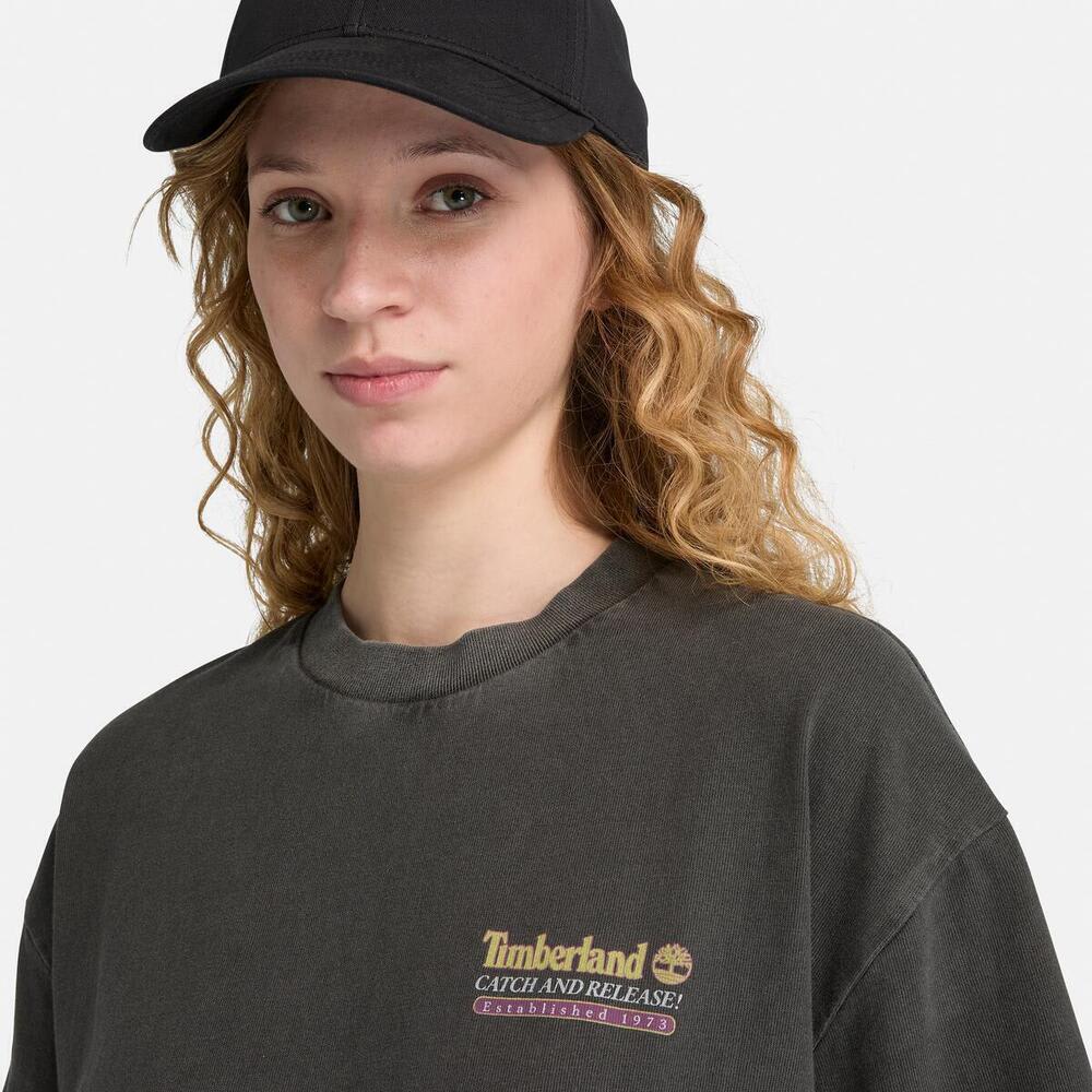 "フライ フィッシング" グラフィック 半袖 Tシャツ ユニセックス image number 3