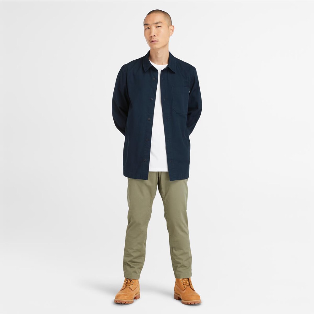 長袖 リップストップ オーバーシャツ メンズ image number 1