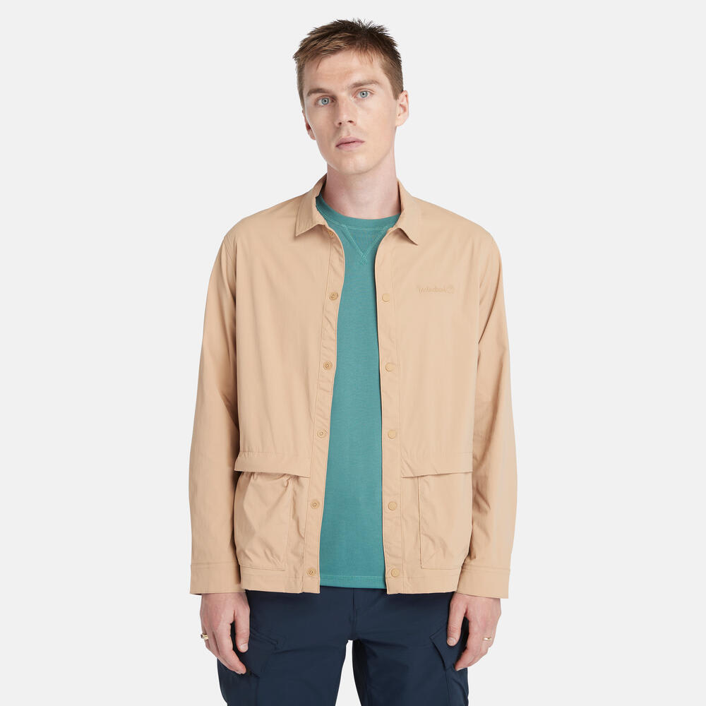 ストレッチ クイックドライ オーバーシャツ メンズ image number 0