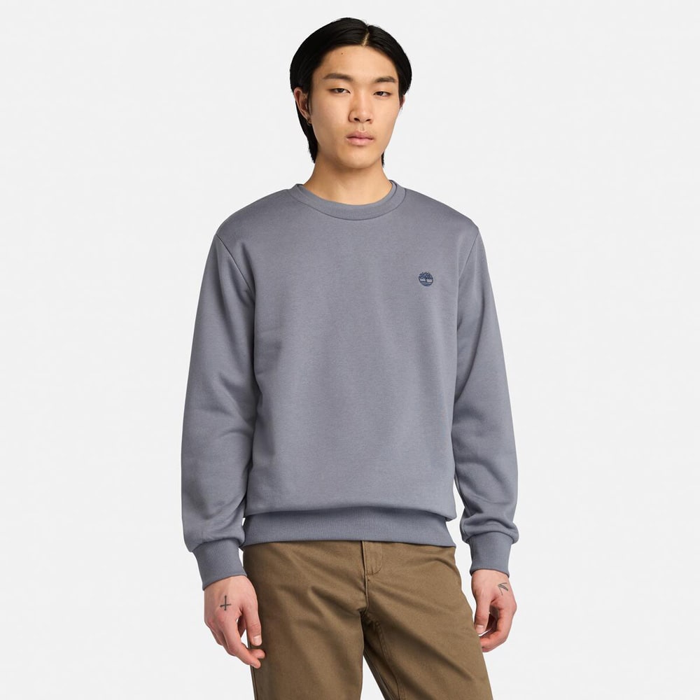 オイスター リバー チェスト ロゴ ブラッシュバック クルーネック スウェット メンズ image number 0