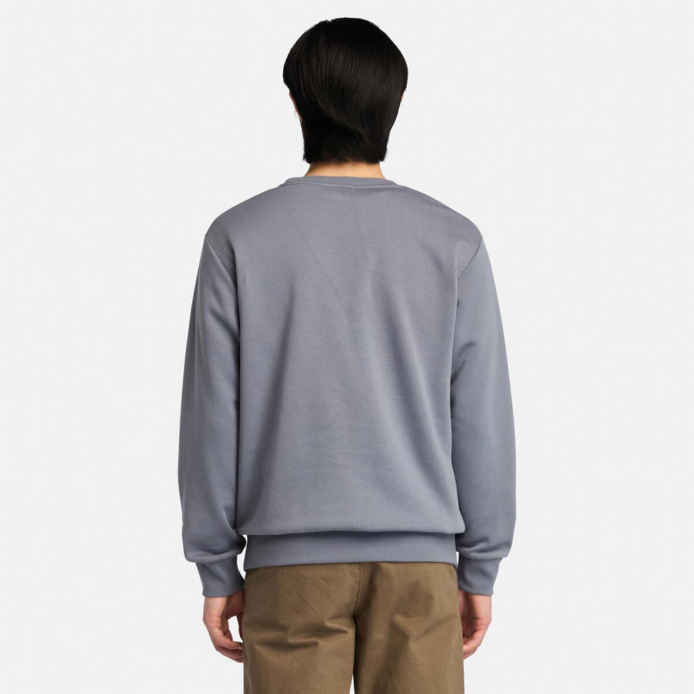 オイスター リバー チェスト ロゴ ブラッシュバック クルーネック スウェット メンズ image number 2