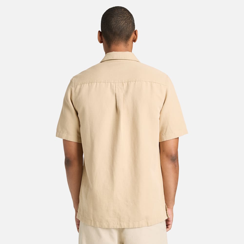 コットンリネン ユーティリティ 半袖 シャツ メンズ image number 4