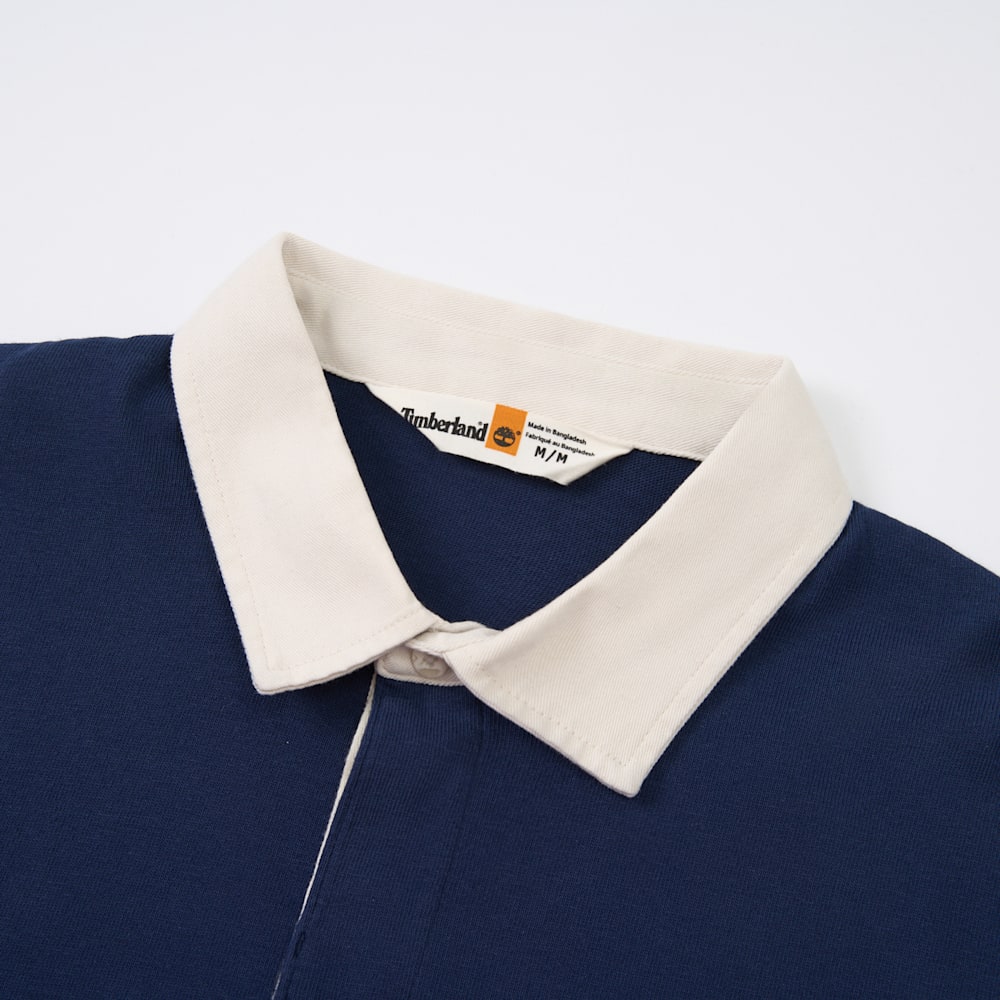 ストライプ ラグビー 長袖 ポロシャツ ユニセックス image number 5