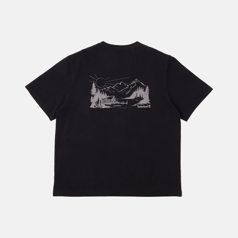 レイク ハウス バック グラフィック 半袖 Tシャツ ユニセックス image number 1