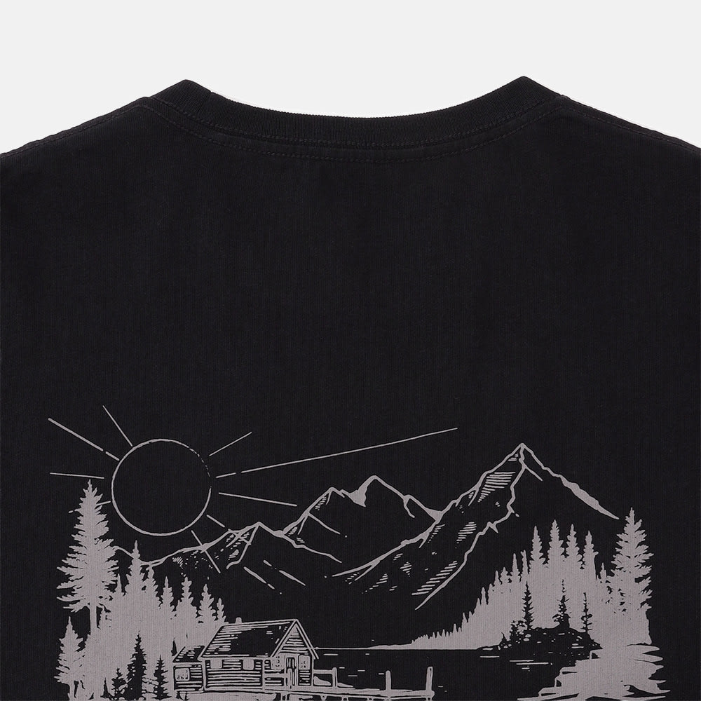 レイク ハウス バック グラフィック 半袖 Tシャツ ユニセックス image number 3