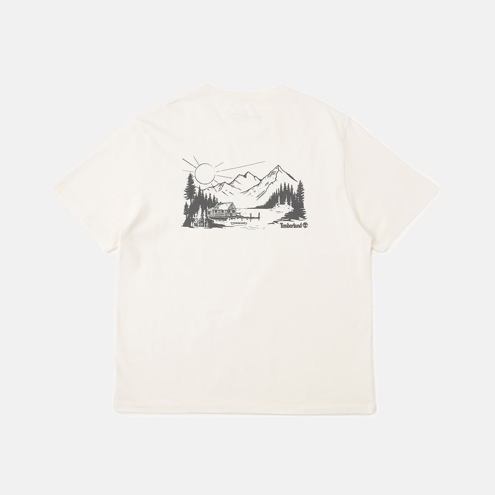 レイク ハウス バック グラフィック 半袖 Tシャツ ユニセックス image number 1